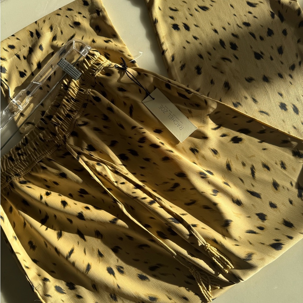 Rachel Zoe Tan and Black Patterned Skirt